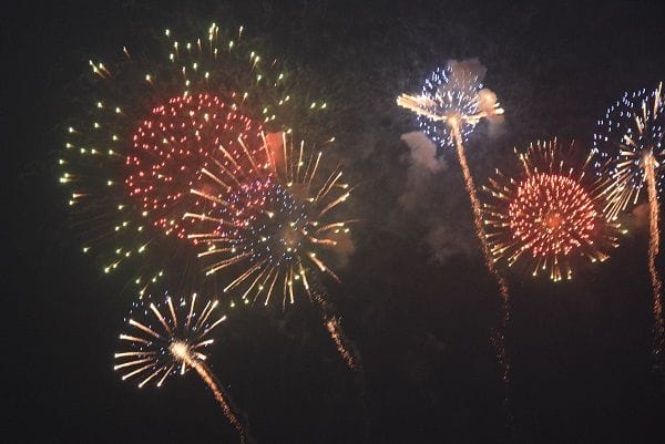 Swiss national holiday August 1 fireworks
