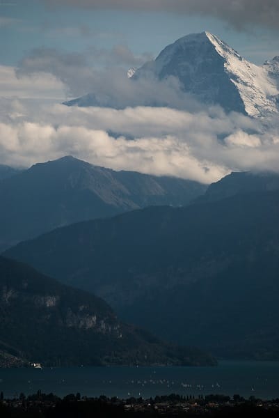 The mighty Eiger from the hills above Thun. Photo © Thomas Loehr